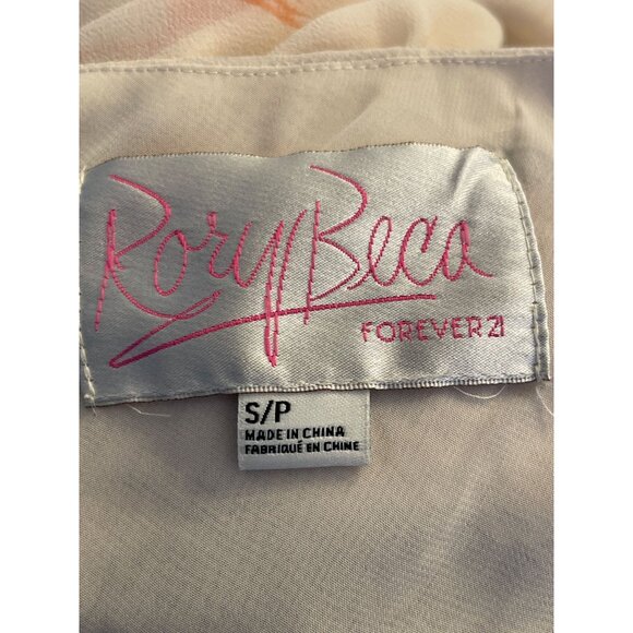 Rory Beca For Forever 21 One-Shoulder Feather Print Dress S - Picture 3 of 4